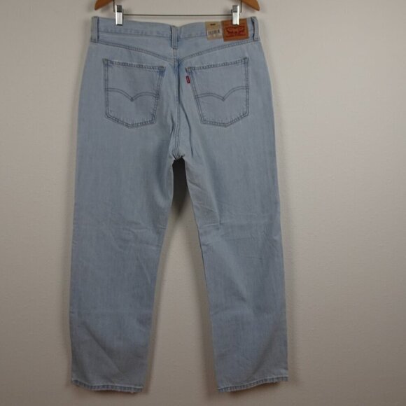 Levi's Relaxed Low Pro Jeans Women's Size 32 Blue Denim Distressed - Picture 5 of 11